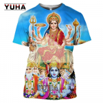 3D Print Hinduism Vishnu Meeste T-s&auml;rk Naiste Usklik M&uuml;&uuml;t Hindu Lord God Shiva T-s&auml;rk Bull Ride Nandi Cosplay Lahedad s&auml;rgid L