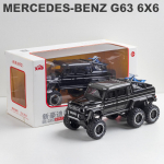 1/28 skaala AMG G63 6X6 pikapauto survevalatud automudeli m&auml;nguasi, tagasit&otilde;mmatav m&auml;nguasi koos heli ja valgusega lastele v&auml;ikelastele poistele t&uuml;drukutele m&otilde;eldud kingituste kollektsioon 1/28-19x8.7x8.5cm must