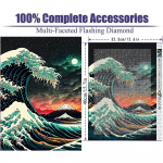 5D Teemantmaal T&auml;is&uuml;mmargune puur Teemant Starry Sea Art Painting Teemantmaal K&auml;sitsi valmistatud Teemantmosaiikmaal Kodukaunistus Without a frame roosa