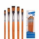 5 tk &uuml;mmarguse peaga akvarellipintsel Kahev&auml;rviline nailonist juukseharja komplekt kunsti&uuml;li&otilde;pilastele, kes maalivad pigmente &otilde;liv&auml;rvi pintsel