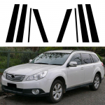 8tk autoukse akna samba postid trimmikatte kleebis Subaru Outback 2010 2011 2012 2013 2014 l&auml;ikiv must v&auml;lisosa
