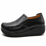 Naiste nahast hingavad kiikkingad Platvormiga &otilde;e t&ouml;&ouml;jalatsid 41 must