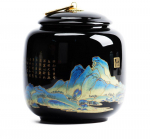 Peen keraamiline teepurk reisile, teepakkide hoiukarp, majapidamise oolong, tieguanyin suletud purk, kohvikann, v&uuml;rtside hoiukorraldaja A 11.8x12.5cm