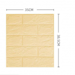 10 tk 3D plaaditud telliskiviseinakleebis Isekleepuv veekindel vahtpaneeli tapeet korterisse k&ouml;&ouml;k magamistuba elutuba 35*38.5