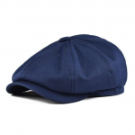 Newsboy Cap Meeste valge toimne puuvillane m&uuml;ts Naiste Baker Boy Caps Retro suur peakate suur m&uuml;ts Cabbie Apple Baret Driver 59cm sinine