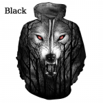 Mood Animal Wolf 3D prinditud kapuutsid Meeste Naiste Trendikas kapuutsiga dressipluus vabaaja paarid Lahe Pullover XXL
