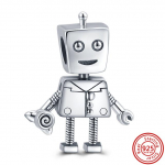 100% 925 h&otilde;bedast amulett poistele ja t&uuml;drukutele, robothelmestega ripatsid, sobivad br&auml;ndi k&auml;ev&otilde;rud naistele ehetele