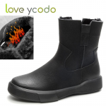 Naiste talvine naturaalsest nahast pl&uuml;&uuml;sist vooder suur keskmise s&auml;&auml;rega Martoni saapad, t&uuml;drukutele, mugavad soojad lamedad nahast saapad 39 must