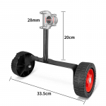 Seljatasku K&uuml;ljele paigaldatav muruniiduki k&auml;e tugiraam Kaasaskantav tugiratas 26/28mm 28cm