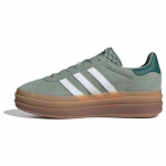 adidas Naiste Gazelle Bold H&otilde;bedane Roheline Kummist Naiste Tossud Pilvevalge Kollegiaalne Roheline ID6998 38