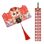 Kokkupandav punane &uuml;mbrik erksav&auml;rviline jumalik muster &uuml;likerge 2024 draakoni uusaasta &otilde;nnelik raha punane &uuml;mbrik C punane