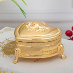 1 tk Creative s&uuml;damekujuline ehtekarp, ehtekarp, tipptasemel hoiukarp, pulmakinkekarp puhas/kuldne