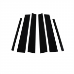 6 tk / komplekt Mercedes ML-Class W164 2006 2007-2011 l&auml;ikivmust ukseakna samba posti katte trimmi samba vormimiskatte kleebised