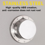 Mehaaniline taimer K&auml;sitsi Magnetiline Patarei pole vaja Ring 60-minutiline visuaalne taimer, roostevabast terasest toiduvalmistamine &otilde;pilase &otilde;ppe taimer k&ouml;&ouml;gi vidinad must