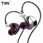 TRN ST1 K&otilde;rvaklapid HIFI K&otilde;rvaklapid Jooksmiseks &Uuml;mmarguse Raudbassiga Mobiiltelefoni Juhtimine Juhtmega Muusika Mikrofoniga K&otilde;rvaklapid 3.5mm without MIC lilla