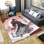 Anime Deemonliku kasvatamise suurmeister vaip ja vaip Mo Dao Zu Shi elutuba, suur ala dekoratiivne diivanimatt Multifilmi uksematt 40cm x 60cm