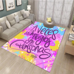 Uus saabumine Hipster Letter Crystal Velvet vaip esteetiline roosa Kawaii pol&uuml;ester libisemisvastane matt t&uuml;drukutele magamistoa Bohemian vaip 80x120cm