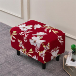 Flowers Style Jalapaha kate Stretch Spandex Slipcover Footstool Case Protector Tooli katted elutoa sisekujunduseks