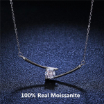Sterling h&otilde;be ripats 1 karaadine VVS1 moissanite kaelakee Cross Lightning teemant ripats kaelakee k&otilde;rge 925 h&otilde;be ehted 1 carat