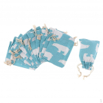 12x rustikaalne kotike džuudist kinkekott, n&ouml;&ouml;riga ehted &ndash; muru, nagu kirjeldatud Polar Bear