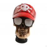 Universal Car Manual Gear Lever Head Skull Baseball Cap er Red