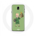 &Uuml;mbris Samsung Galaxy J7 2017 &uuml;heosalise Manga Roronoa Zoro jaoks