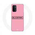 Coque pour Oppo A74 Blackpink Groupe de K-pop Logo Fond Rose