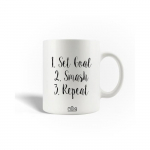 Mug en C&eacute;ramique Citation Set Goal Smash Repeat