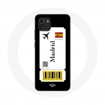 Coque Samsung Galaxy A03 Billet d'avion Madrid Espagne