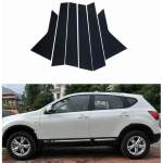 6 tk auto samba postid akna ukseliistud kleebis Nissan Qashqai J10 2008 2009 2010 2011 2012 2013 l&auml;ikiv must must