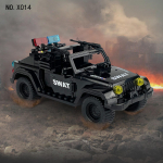 X014 Desert Storm Police Jeep laste ehitusklotsid