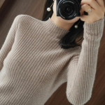 Kevadine kudumine kampsun Pulloverid Naiste pikkade varrukatega topid Turtlen kaelusega kootud kampsun &Scaron;ikk naiste riided Naiste kommi alumine s&auml;rk M lilla