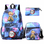 Anime Demon Slayer seljakott Sharingan teismelistele &otilde;pilaste koolikott poiss t&uuml;druk tagasi kooli Uzumaki suure mahutavusega multifilmi kotid