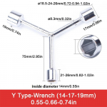 8 10 12mm High Quality Y type Socket Wrench Bicycle Bike Y Wrench Sockets Multi-Standard Chrome Vanadium Steel Socket Wrench Set 8 9 10mm