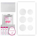 apgo Ultra Clear Protective Skin Sticker for the back compatible with Apple AirTag, Wrap Film, Hydrogel Film, Flexible, Soft TPU with positioning laye