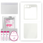 apgo MATTE Protective Skin Sticker for the back compatible with Samsung W24 Flip, Wrap Film, Hydrogel Film, Flexible, Soft TPU with positioning layer