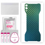 apgo Protective Skin Sticker for the back compatible with Black Shark 2, Wrap Film, Foil, Vinyl - Pattern Carbon Chameleon CAKA1
