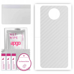 apgo Protective Skin Sticker for the back compatible with Nokia 8 V 5G UW, Wrap Film, Foil, Vinyl - Pattern Transparent Carbon