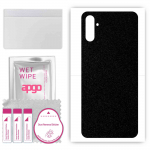 apgo Protective Skin Sticker for the back compatible with Realme Narzo 10A, Wrap Film, Foil, Vinyl - Pattern Matte Black