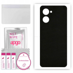 apgo Protective Skin Sticker for the back compatible with Realme 10S, Wrap Film, Foil, Vinyl - Pattern Matrix