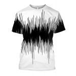 L&uuml;hikeste varrukatega plusssuuruses suvine meeste riietus, valge 3D tr&uuml;kiga T-s&auml;rgid Meeste vabaaja spordir&otilde;ivaste T-s&auml;rk meestele S