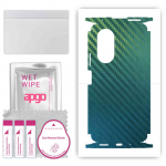 apgo Protective Skin Sticker for the back+sides compatible with Honor 50 SE, Full Wrap Film, Foil, Vinyl - Pattern Carbon Chameleon CAKA1