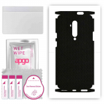 apgo Protective Skin Sticker for the back+sides compatible with OnePlus 7T Pro, Full Wrap Film, Foil, Vinyl - Pattern Matrix