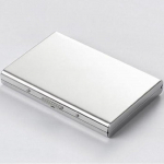 WTEMPO k&otilde;rgekvaliteedilisest roostevabast terasest kaardikott meessoost metallist &uuml;li&otilde;huke demagnetiseerimisvastane v&auml;ike kaardikarp Pangakaardi rahakott 10*7.4*2cm h&otilde;be