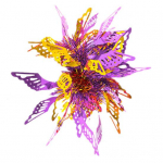 Laste tantsu randme lillede liblikad erksad v&auml;rvid Elastne kummipael K&auml;epael Laste esinemise peor&otilde;ivaste aksessuaar roosa/sinine