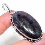 Natural Labradorite Gemstone Handmade 925 Sterling Silver Pendant 2.48 c7r64