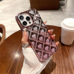 Armas 3D Plating Love Heart Glitter Powder telefoni&uuml;mbris iPhone 11 12 13 14 15 Pro Max 11 Pro Max 12 Pro 13 Pro 14 Pro Max kukkumisvastane pehme TPU kate iPhone 15 Pro Max must