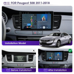 REAKOSOUND 2Din Android DSP CarPlay Autoraadio Multimeedia Video M&auml;ngija Peugeot 508 2011-2018 jaoks Navigatsioon GPS Carplay 1+32CP+mic+FAN