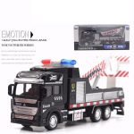1/48 City Rescue m&auml;nguauto, 20 cm sulamist kraanahaagis, veoauto j&auml;relk&auml;ru, lastep&auml;eva kingituste m&auml;nguasjarežiim 1/48-Size:20*5*9cm,Rescue must