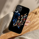 Anime r&uuml;nnak Titani telefoni&uuml;mbrisele silikoonist PC+TPU &uuml;mbris iPhone 11 12 13 Pro Max 8 7 6 Plus X SE XR Hard Fundas jaoks iphone 14